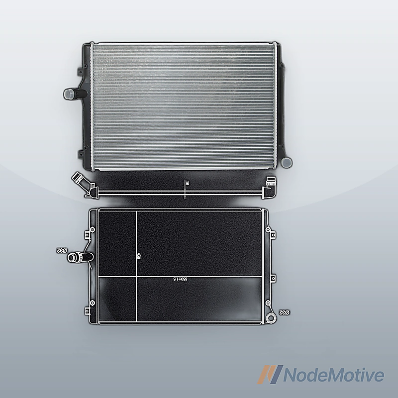For 2004-2015 Radiator Aluminum Audi A3 Golf Jetta L4 2.0L 2822