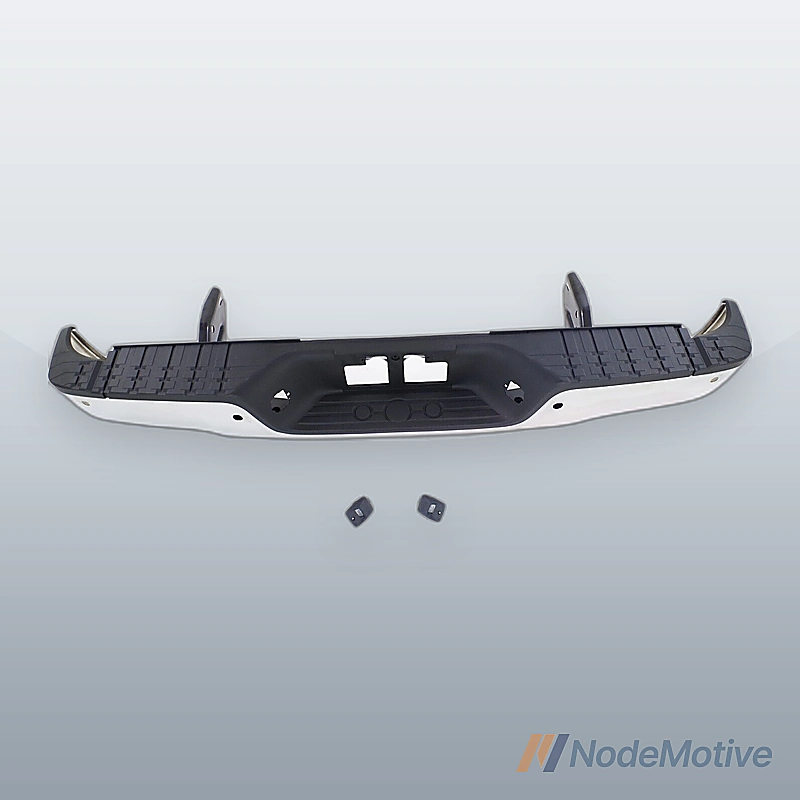 Step Bumper For 2007-2013 Toyota Tundra Assembly With Sensor Holes Chrome Rear