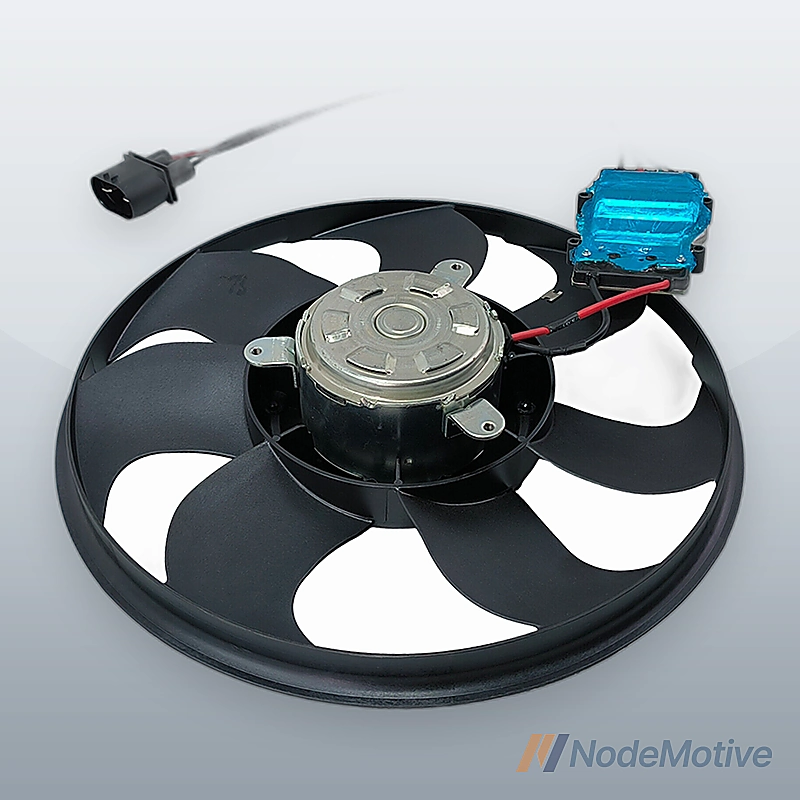 Right Passenger Side Electric Cooling Fan w/ Module Fits Audi S4 S5 2008-2012