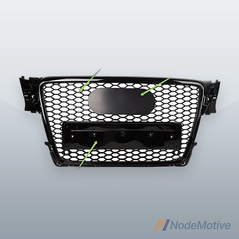 Sport Mesh RS4 Hex Grill For 09-12 Audi A4/S4 B8 8T