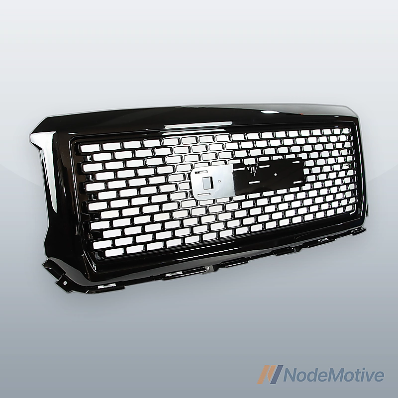 Car Front Grill for 2014-2015 GMC Sierra Sierra 1500 Gloss Black Grille