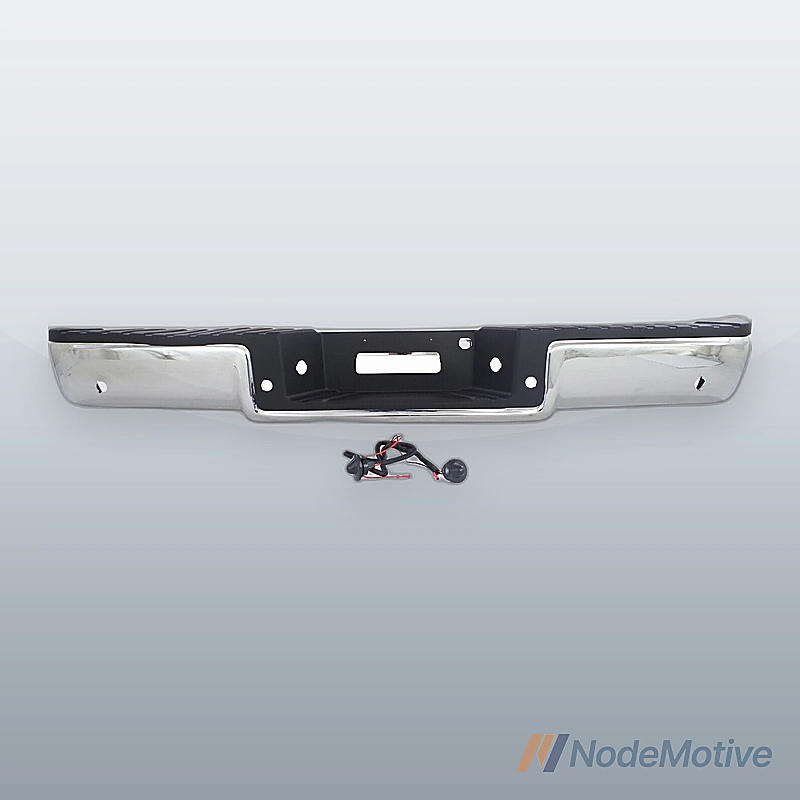 Step Bumper For 2004-06 Ford F-150 Rear Chrome with Rear Object Sensor Assembly