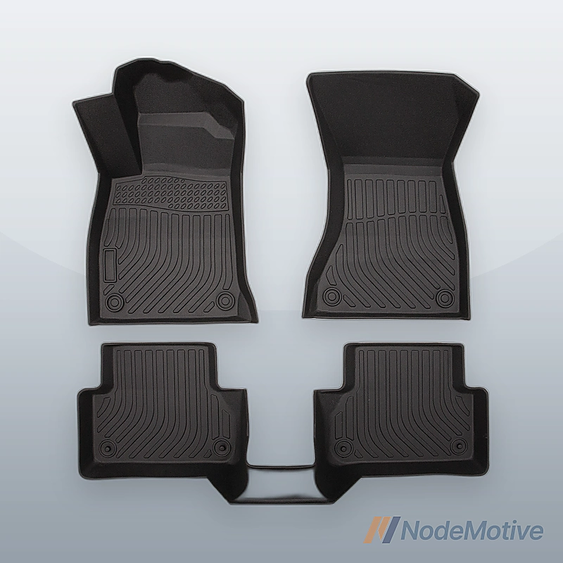 Floor Mats Liner Black Set for 2017-2021 Audi A4 / S4 / A4 All-Road