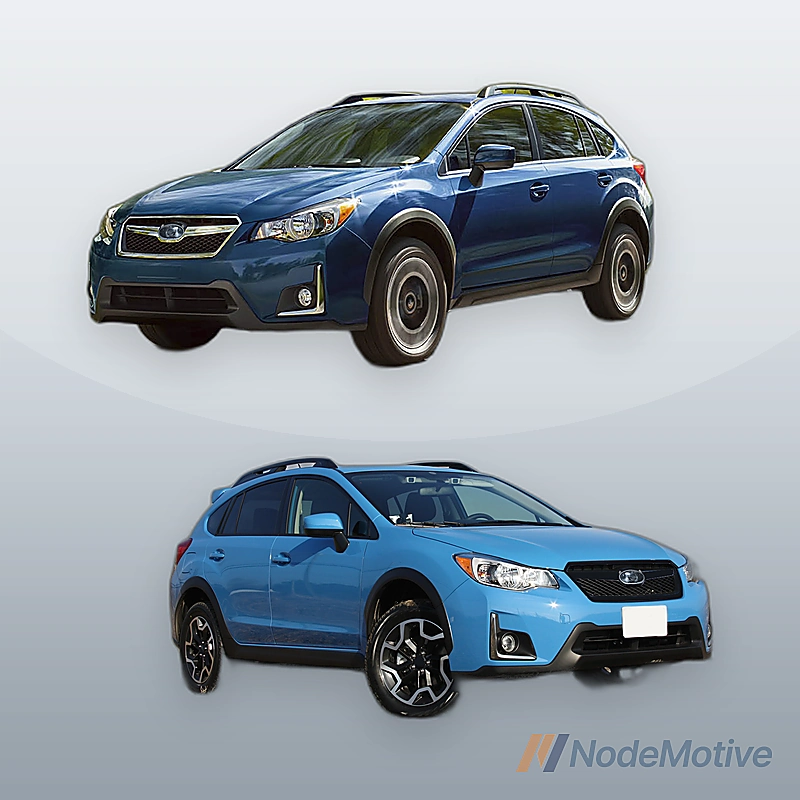 Front Grill for 2016-2017 Subaru XV Crosstrek Honeycomb Gloss Black