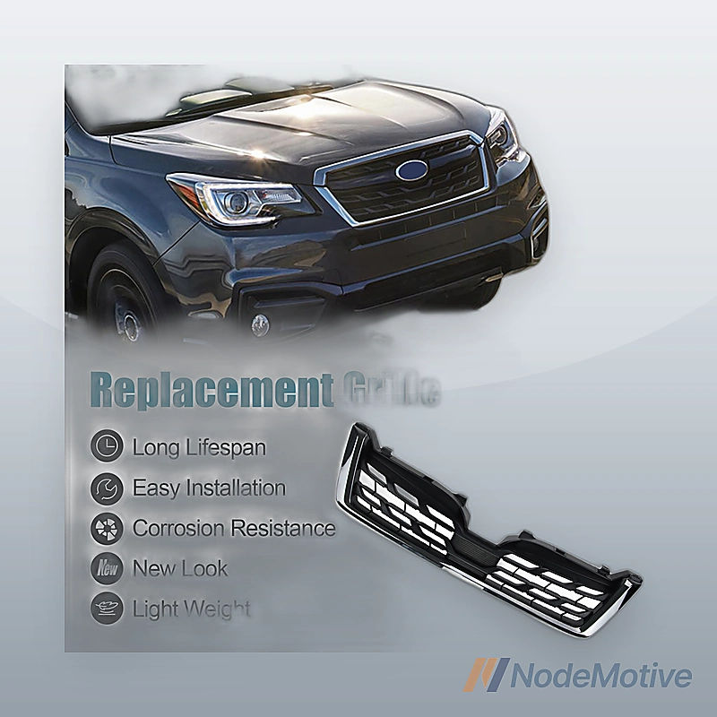 Front Grill for 2014-2018 Subaru Forester Chrome Mould Mesh