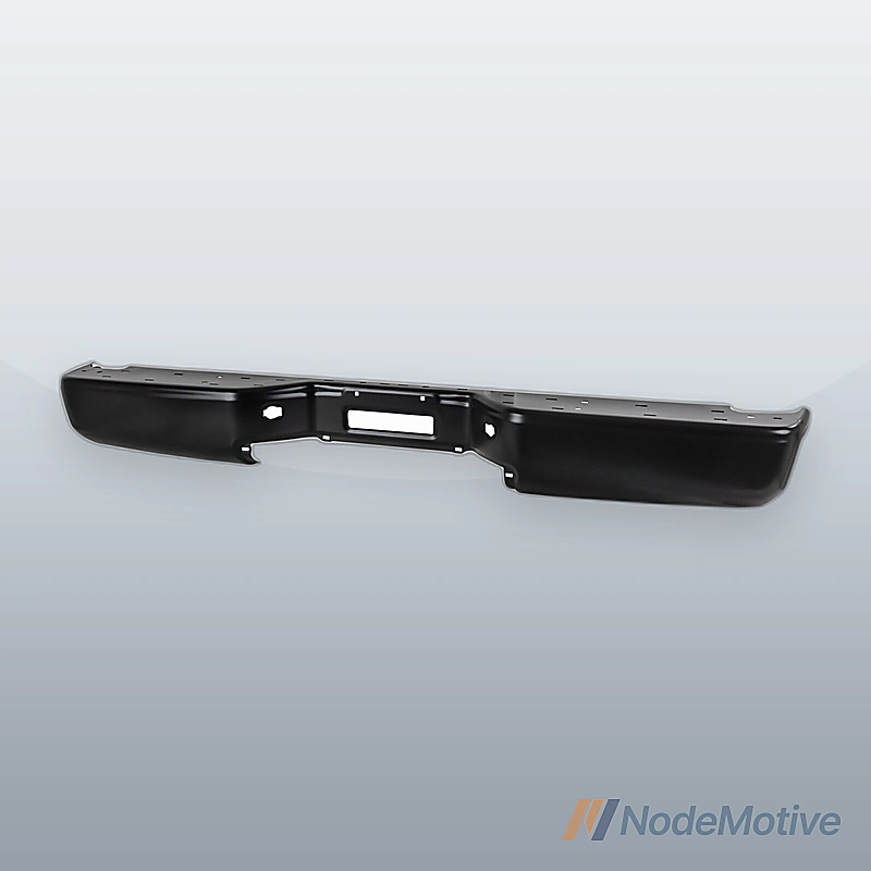 Step Bumper For 2007-2015 Nissan Titan Rear Powdercoated Black Steel
