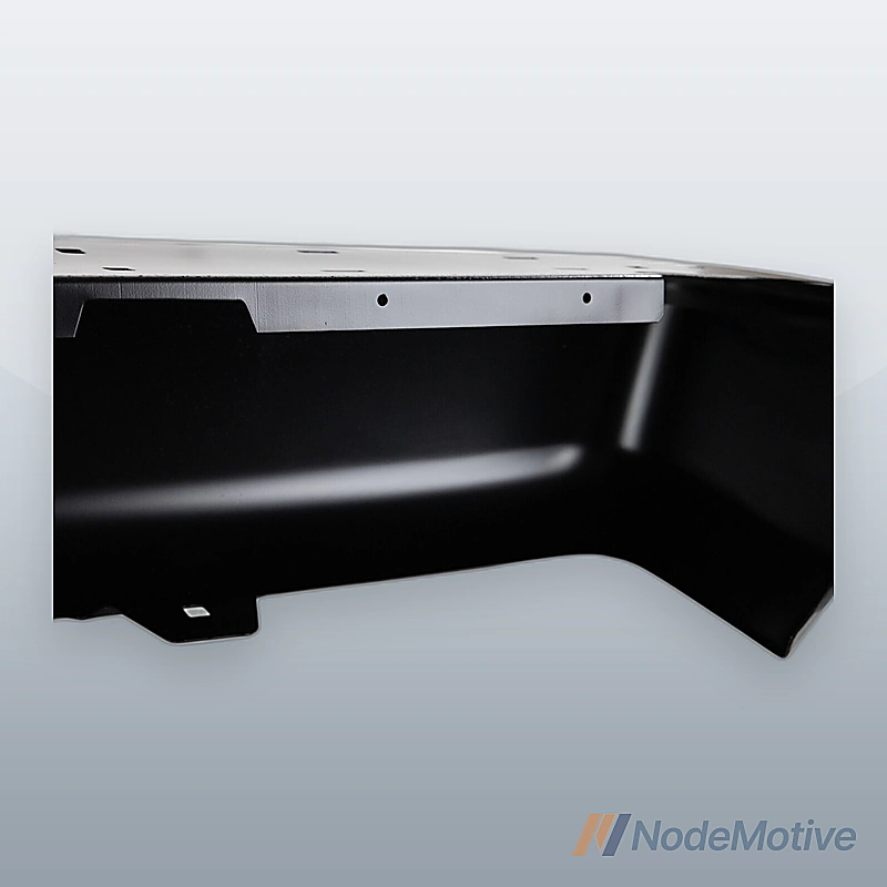 Step Bumper For 2007-2015 Nissan Titan Rear Powdercoated Black Steel