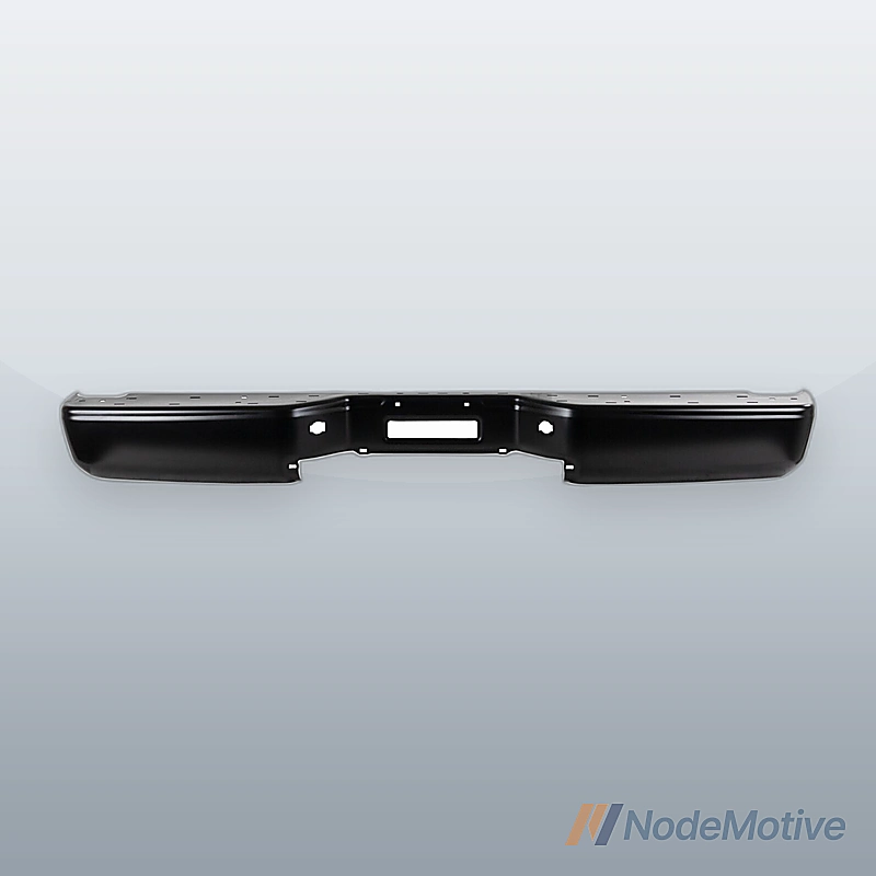 Step Bumper For 2007-2015 Nissan Titan Rear Powdercoated Black Steel