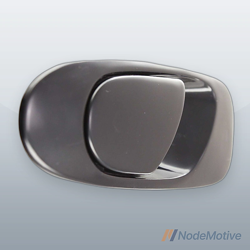 Exterior Door Handle For 92-95 Honda Civic Rear Driver Smooth Black Plastic