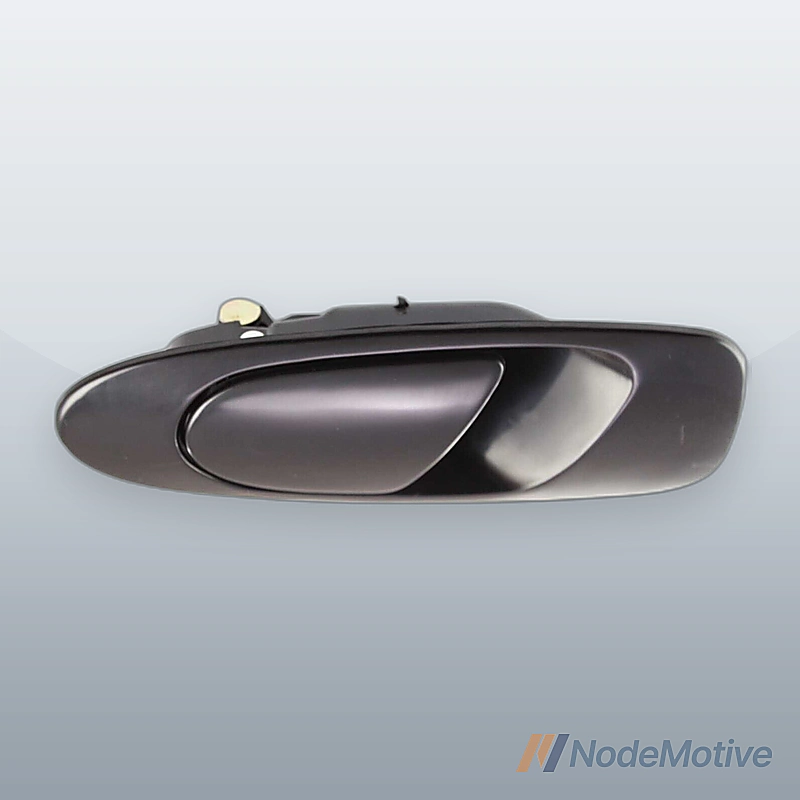 Exterior Door Handle For 92-95 Honda Civic Rear Driver Smooth Black Plastic