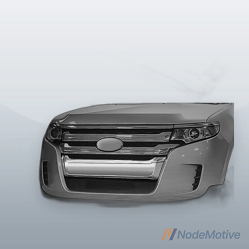 FRONT BUMPER LOWER CHROME GRILLE MOULDING ASSEMBLY FOR FORD EDGE