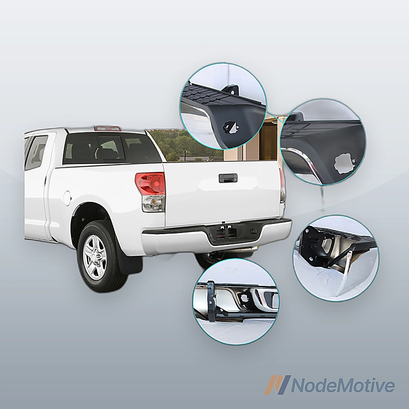 Fit For 2007-2013 Toyota Tundra Chrome Rear Step Bumper Assembly W/o Hole