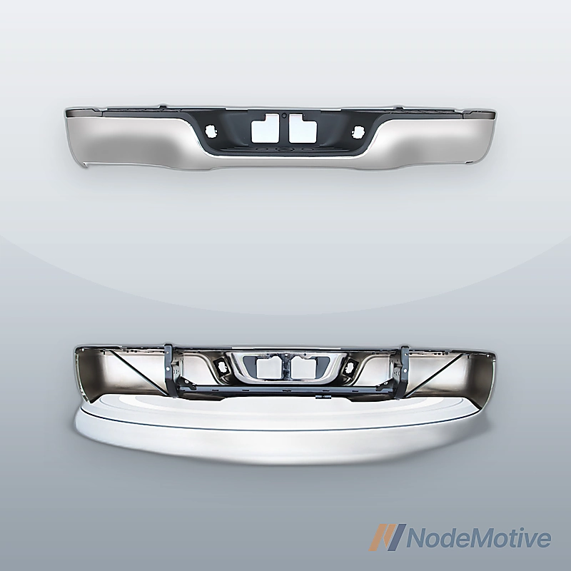 Fit For 2007-2013 Toyota Tundra Chrome Rear Step Bumper Assembly W/o Hole