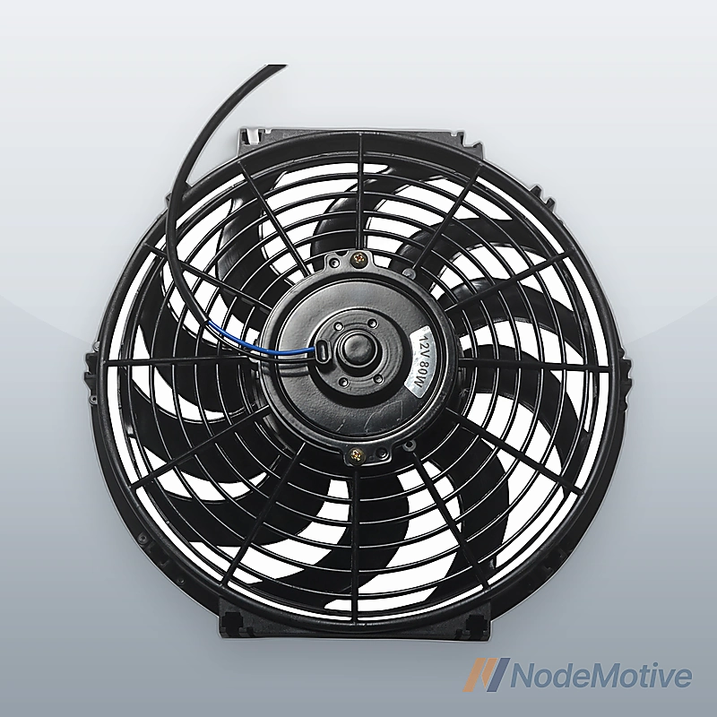 12\" Universal Slim Fan Push Pull Electric Radiator Cooling 12V 80W w/ Mount Kit