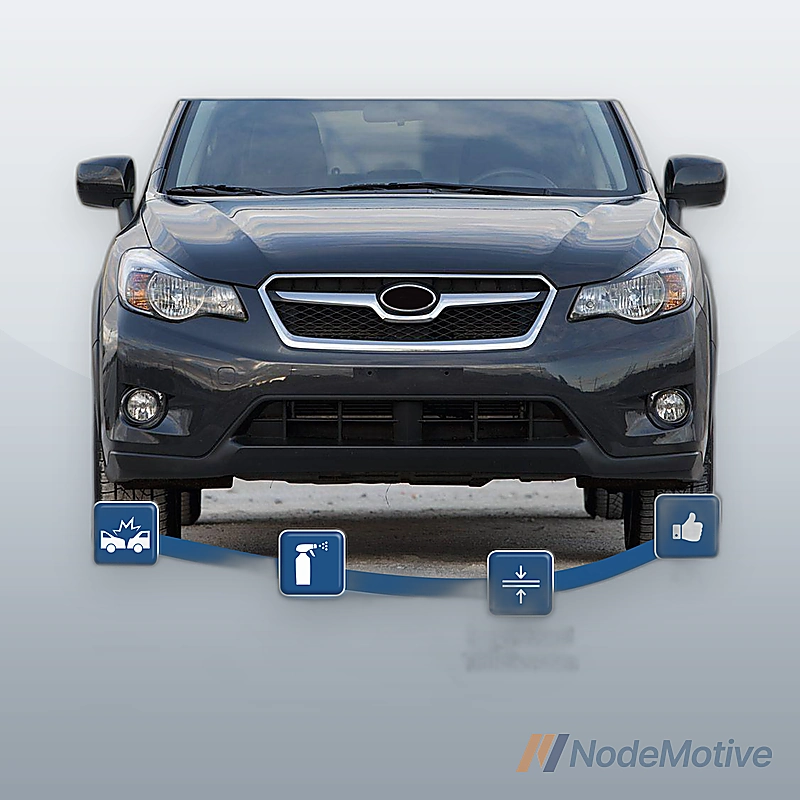Front Bumper Plastic For 12 - 15 Subaru XV Crosstrek XV W/O Park Assist Sensor