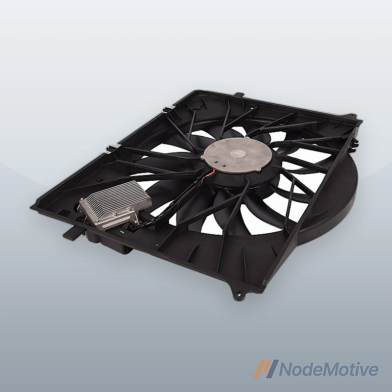 Radiator Condenser Cooling Fan Motor Assembly For 01-12 Mercedes-Benz