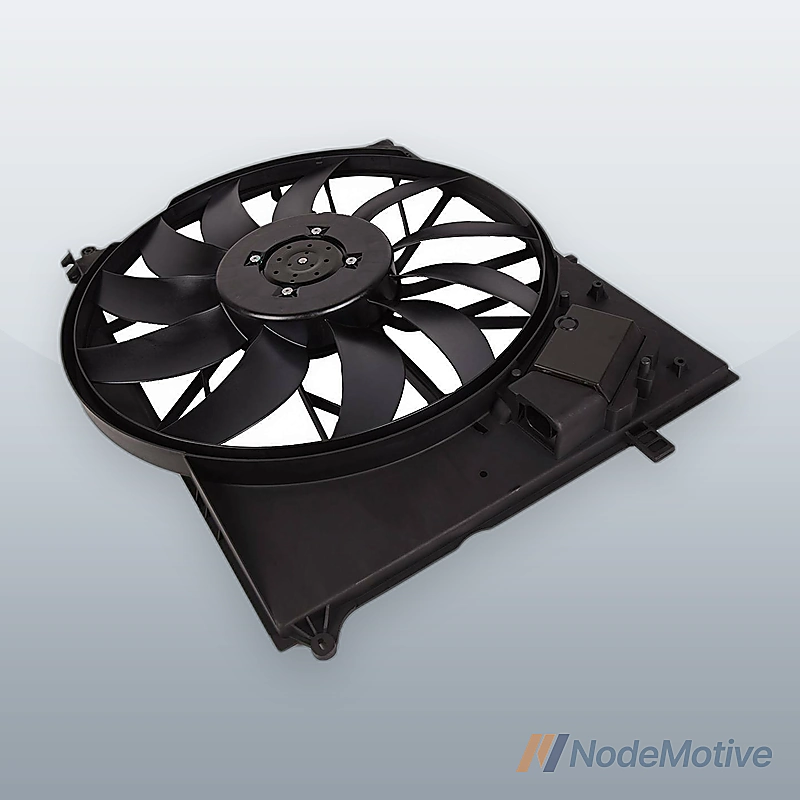 Radiator Condenser Cooling Fan Motor Assembly For 01-12 Mercedes-Benz