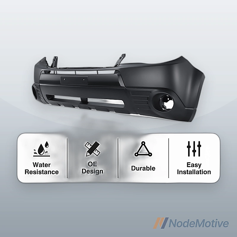 Front Bumper Cove Plastic For 2009-2012 Subaru Forester W/O Park Assist Sensor