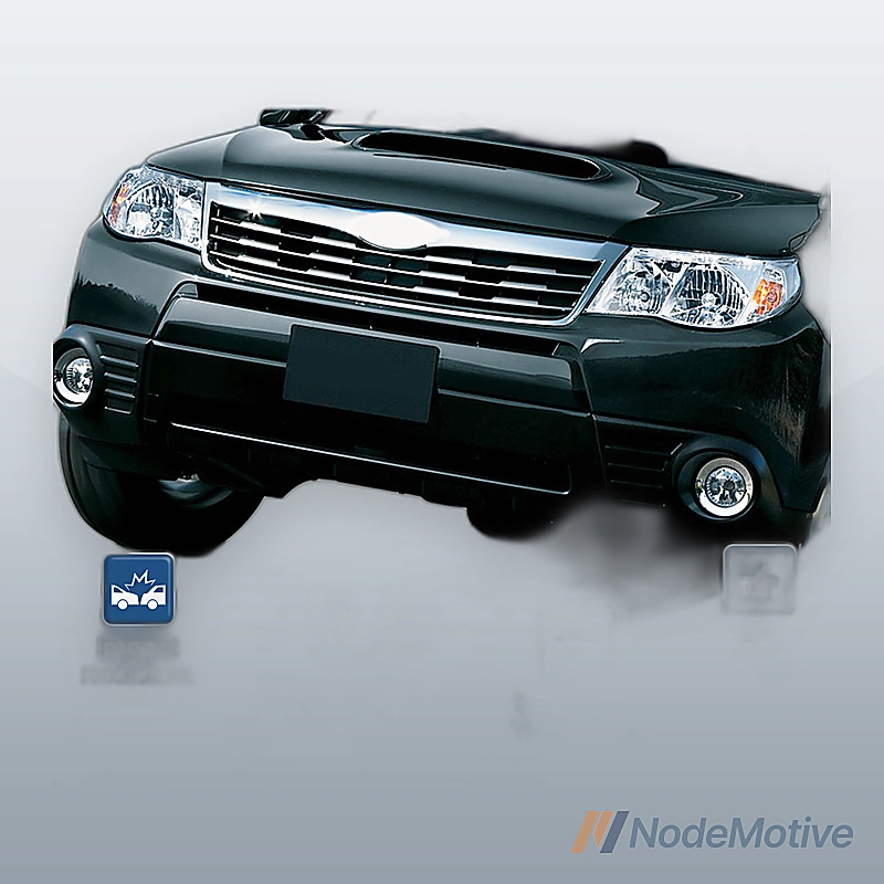 Front Bumper Cove Plastic For 2009-2012 Subaru Forester W/O Park Assist Sensor