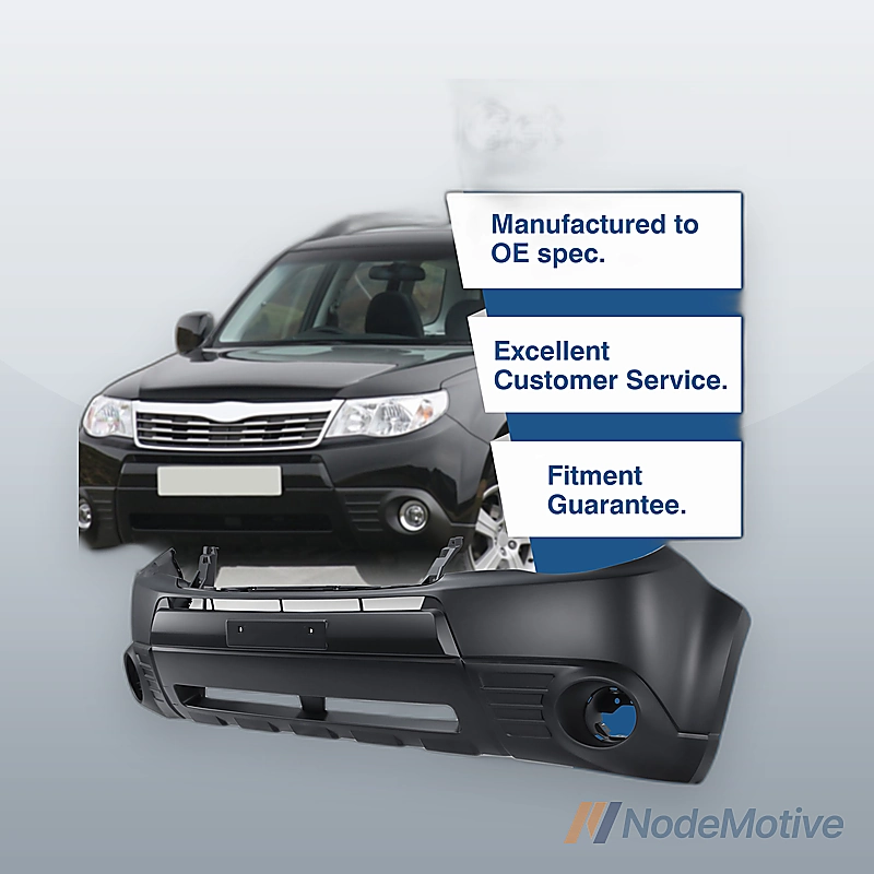 Front Bumper Cove Plastic For 2009-2012 Subaru Forester W/O Park Assist Sensor