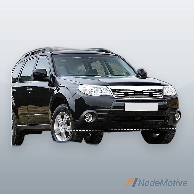 Front Bumper Cove Plastic For 2009-2012 Subaru Forester W/O Park Assist Sensor