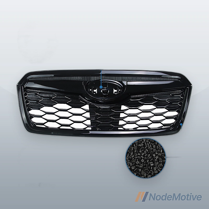 Front Grill for 2019-2021 Subaru Forester Gloss Black w/Camera Hole