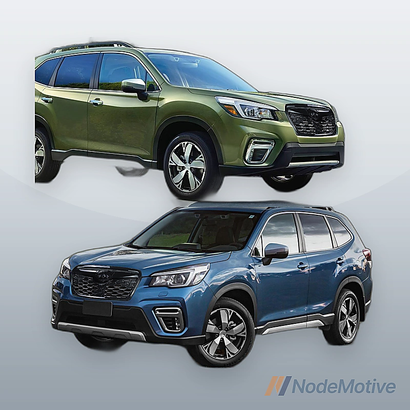 Front Grill for 2019-2021 Subaru Forester Gloss Black w/Camera Hole
