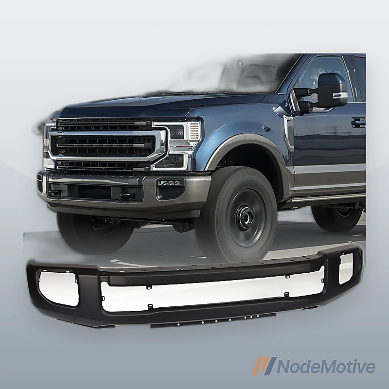 Primered - Steel Front Bumper Face Bar for 2020 2021 2022 Ford F250 F350 w/ Fog