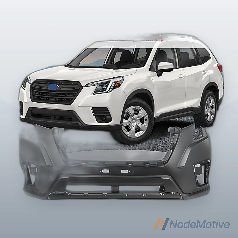 Front Bumper Plastic For 2022-2024 Subaru Forester W/O Park Assist Sensor