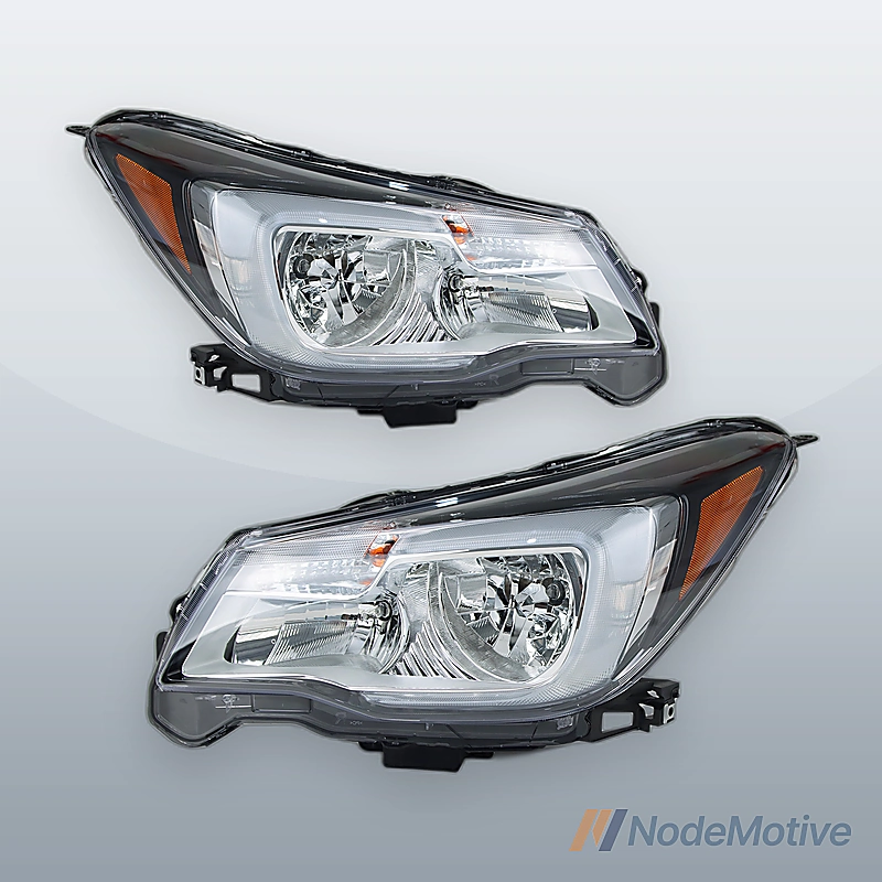 1 Pair Car Headlight Assembly for 2017-2018 Subaru Forester