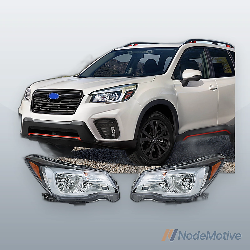 1 Pair Car Headlight Assembly for 2017-2018 Subaru Forester