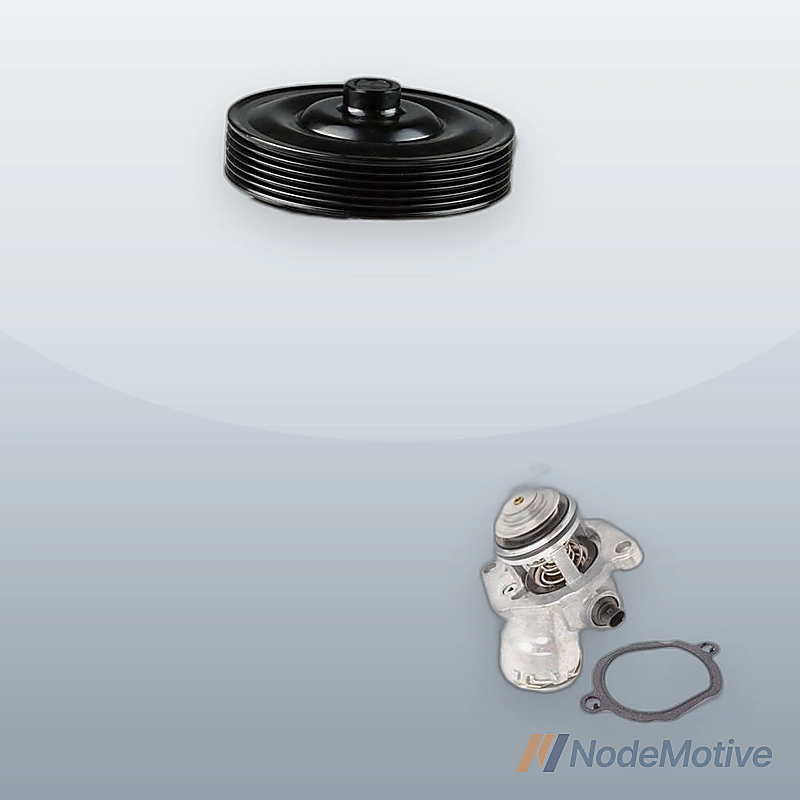 For Mercedes W204 W211 W251 W164 Engine Water Pump + Gasket + Thermostat Kit