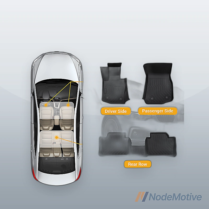 Weather FloorLiner Mats for BMW 4-Series Coupe with xDrive 2014-2019 Black