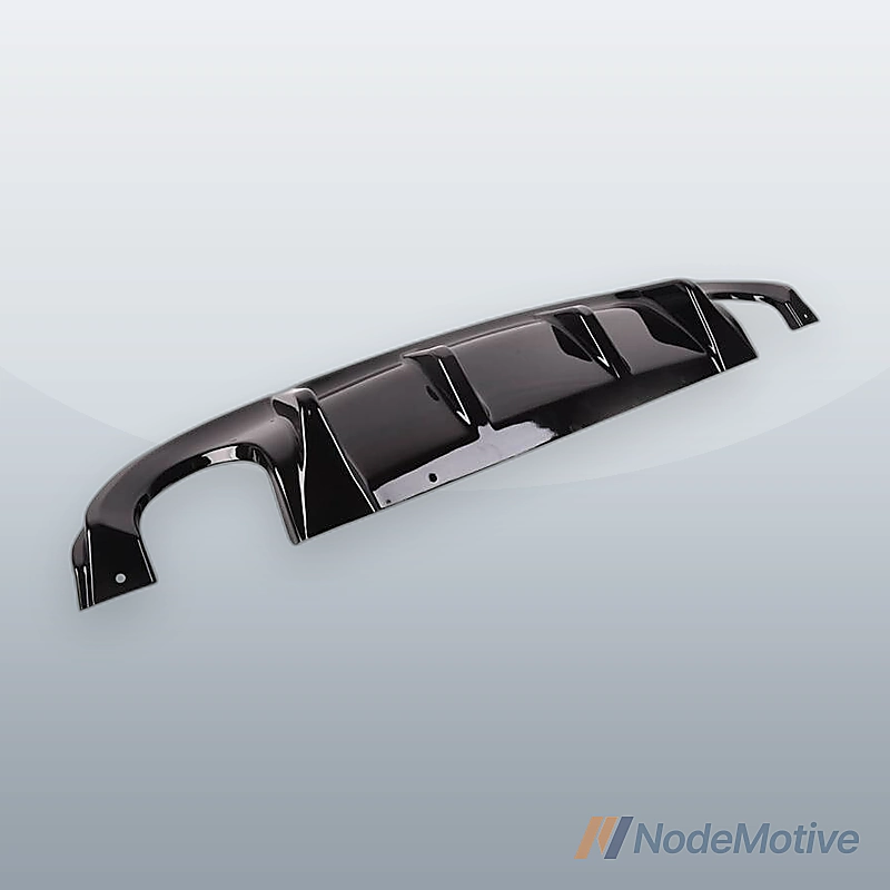 For Q50 2014 2015-2017 Gloss Black Car Rear Under Lip