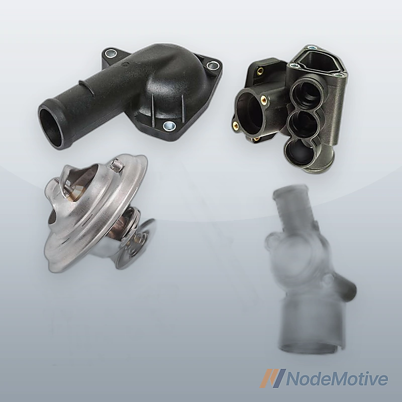 Front Center Coolant Thermostat Housing Kit for VW Golf Jetta Passat 2.8L VR6