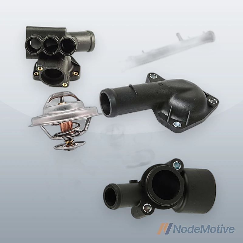 Front Center Coolant Thermostat Housing Kit for VW Golf Jetta Passat 2.8L VR6