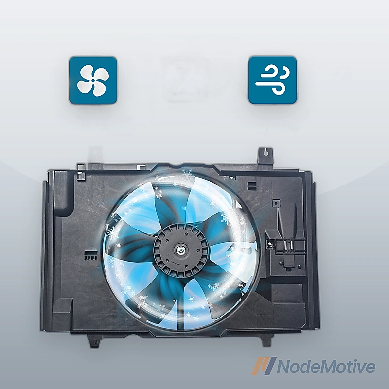 For Nissan Versa 07-12 Radiator Condenser Engine Cooling Fan Assembly