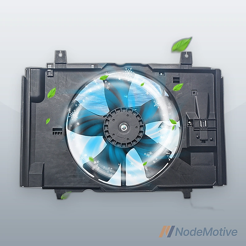 For Nissan Versa 07-12 Radiator Condenser Engine Cooling Fan Assembly