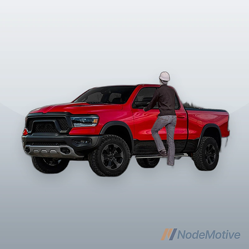 Side Step Nerf Bars Running Board for 19-22 RAM 1500 Crew Cab 4 Door, L+R