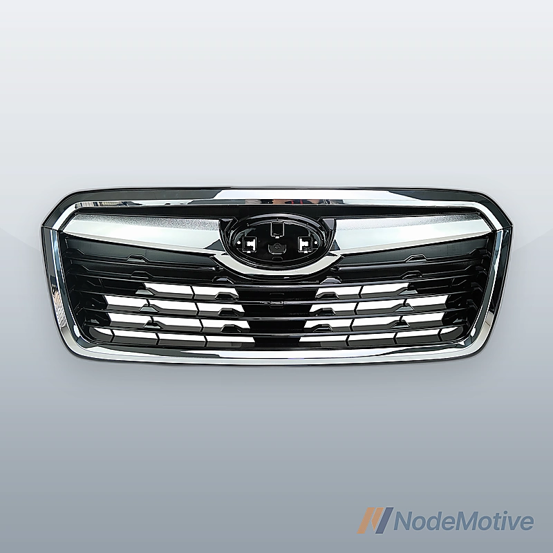 Front Grill for 2019-2021 Subaru Forester w/Camera Hole Chrome Moulding