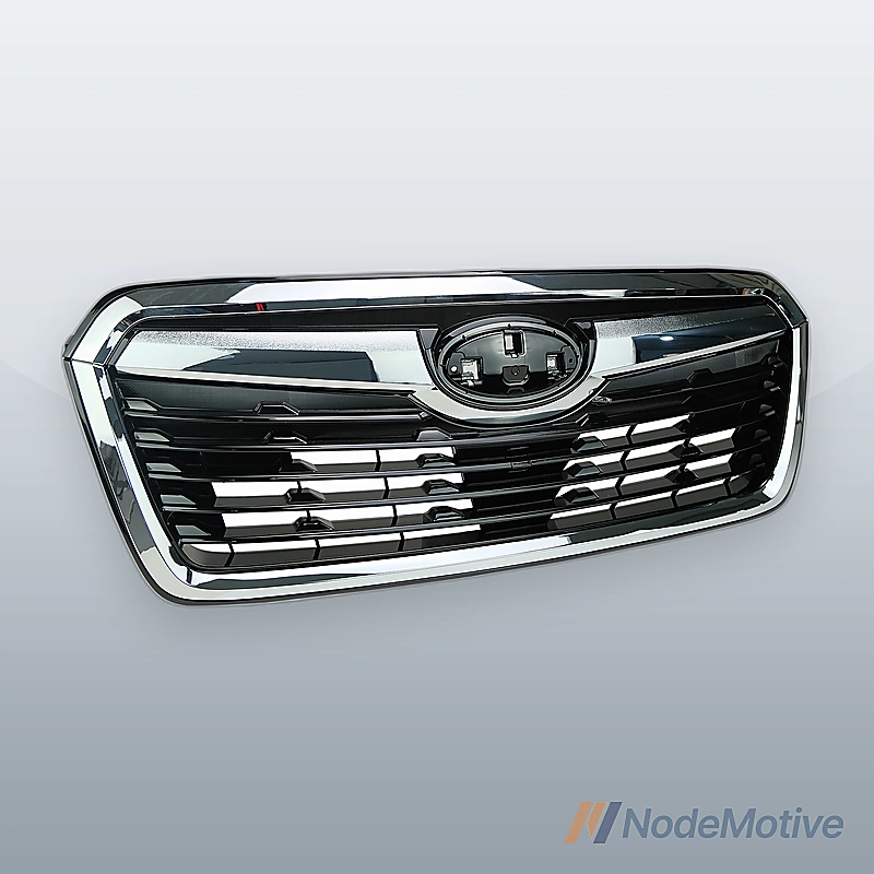 Front Grill for 2019-2021 Subaru Forester w/Camera Hole Chrome Moulding
