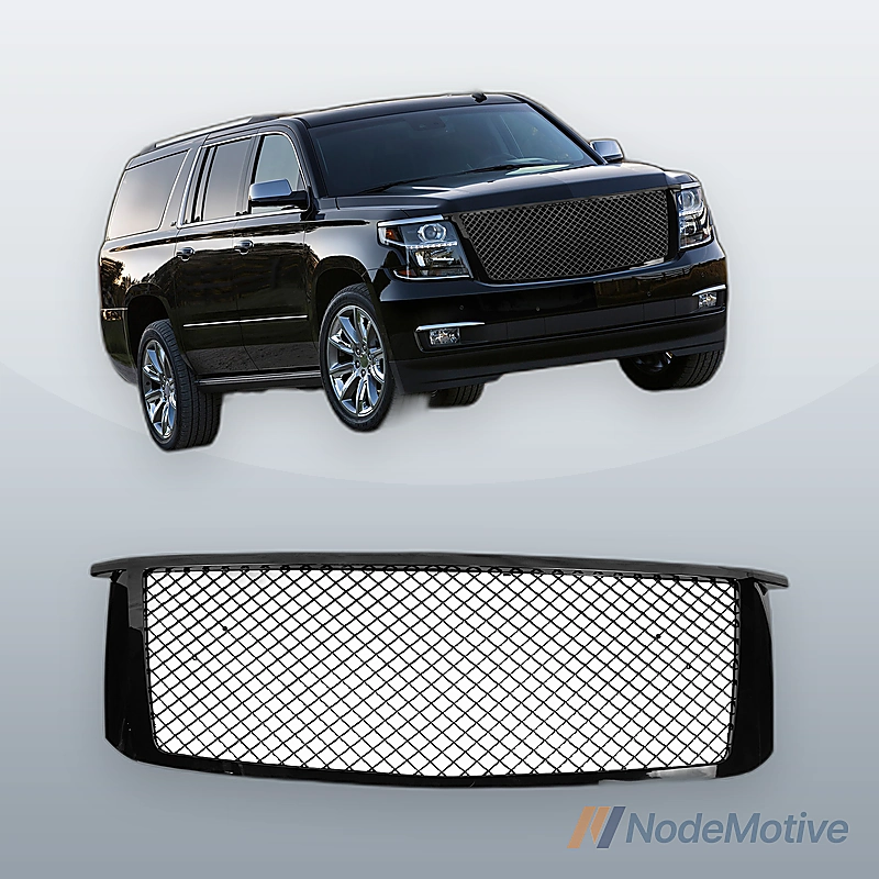 Car Front Grill for 15-18 Chevrolet Suburban Suburban 3500 HD Tahoe Gloss Black