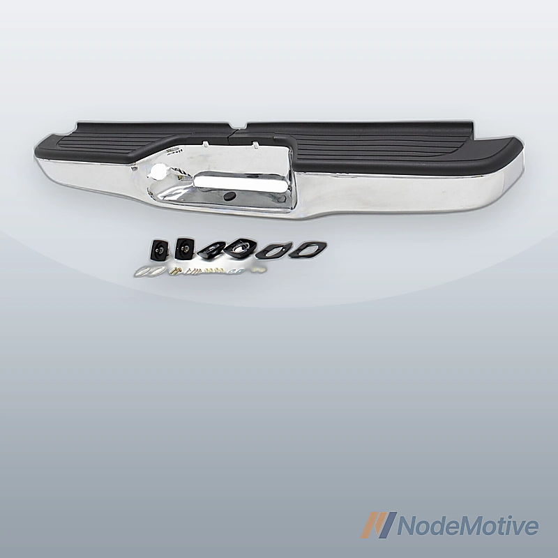 Step Bumper Assembly For 1995-04 Toyota Tacoma Fleetside Chrome Steel