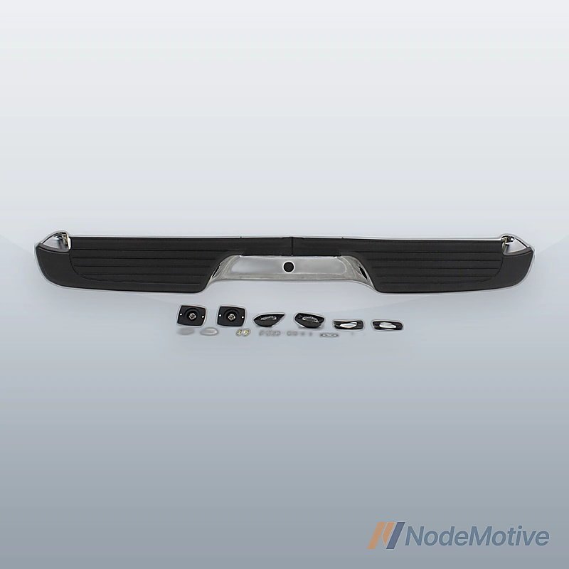 Step Bumper Assembly For 1995-04 Toyota Tacoma Fleetside Chrome Steel