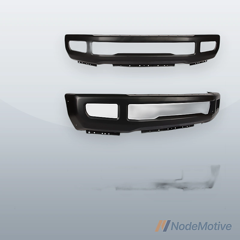 Primered - Front Bumper Face for 2017-2019 Ford F250 F350 Super Duty w/ Fog