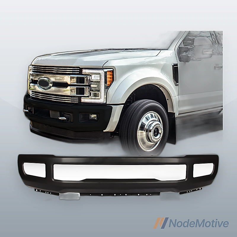Primered - Front Bumper Face for 2017-2019 Ford F250 F350 Super Duty w/ Fog