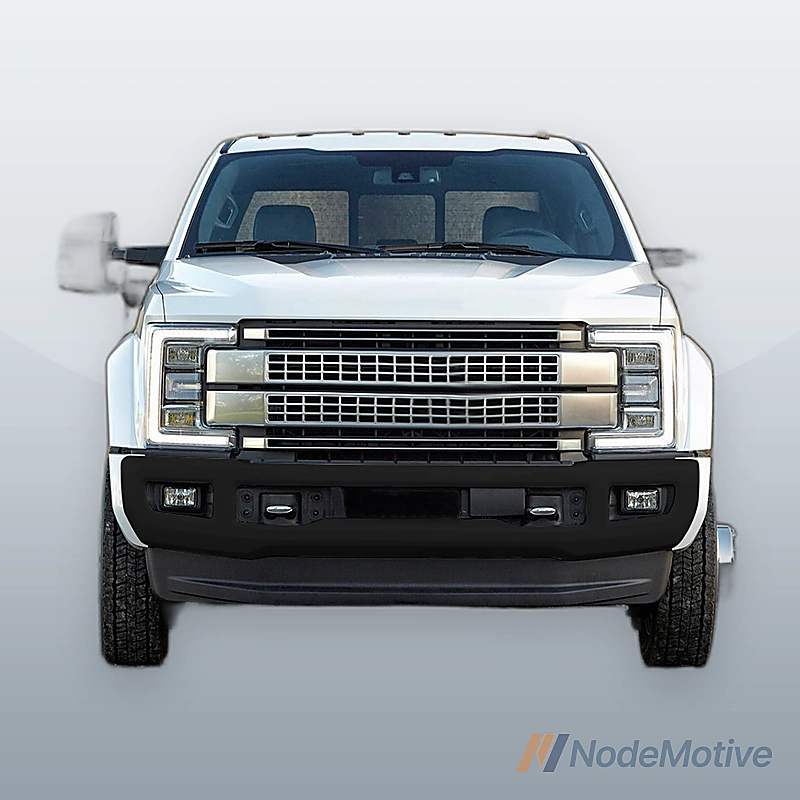 Primered - Front Bumper Face for 2017-2019 Ford F250 F350 Super Duty w/ Fog