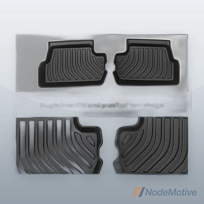 Car Floor Mats for 2014-2022 MINI Hardtop 2 Door Black All-Weather TPE Rubber