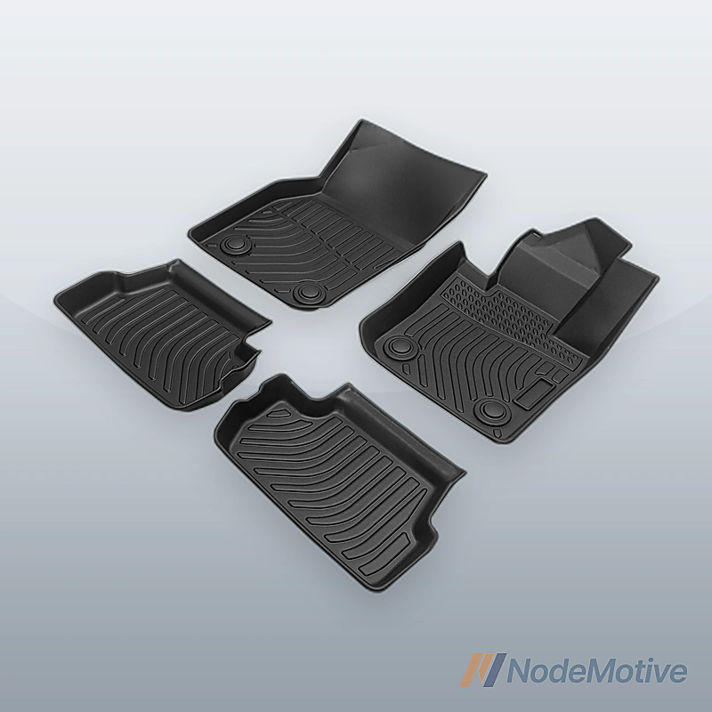 Car Floor Mats for 2014-2022 MINI Hardtop 2 Door Black All-Weather TPE Rubber