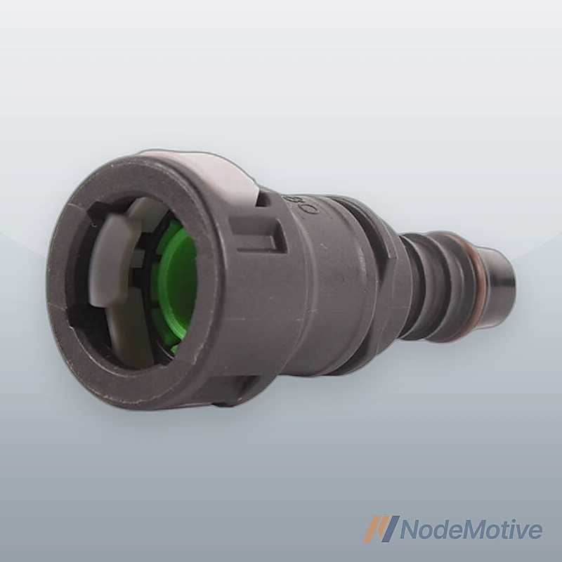 11.8mm SAE to 3/8 ID Nylon Tube Fuel Line Hose Quick Release Connector Straight